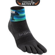 Injinji Trail Midweight Mini Crew Socks - Aurora - S