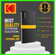Kodak X200 Portable SSD: High Performance External Hard Drive with 256GB/512GB Storage