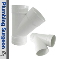 Plumber Special Tools UPVC Y Tee Upvc Pipe Pvc Pipe 110 Paip Upvc Plumbing Pipe Home Improvement Pip