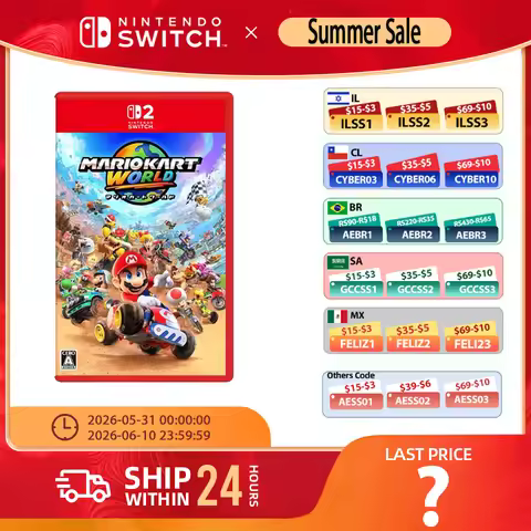 Mario Kart World - Nintendo Switch 2 Games Adventure Action and RPG Genre Switch 2 Editio