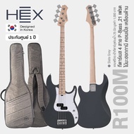⭐Korea Brand⭐ Hex® R100M Precision Bass กีตาร์เบส P Bass เบส 4 สาย เคลือบด้าน  + ฟรีกระเป๋า * Setup 