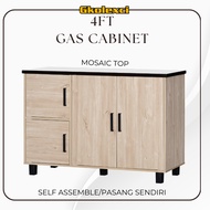 GKOLEXCI (DIY) MUJI Kitchen Cabinet Dapur Gas Cabinet Masak Rak Dapur Kabinet Simpanan Almari Gas Ra