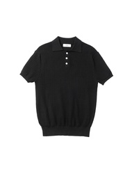 เสื้อโปโลสไตล์ Old Money แบบแขนสั้น คอปก สำหรับผู้ชาย