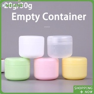 MELENE 2pcs Face Cream Jar, 20g 30g Colorful Makeup Jar, Plastic Refillable Travel Bottle Travel