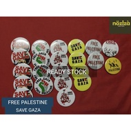 FREE GAZA PALESTINE BUTTON BADGE