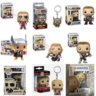 FUNKO POP Marvel Vinyl Figure &amp; Keychain Avengers/Thor 3.75" Comic Thor Keyring Action Figurine Toy