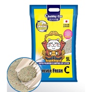 CHUBBY CAT Super Premium Clumping dust-free Volcanic stone CAT litter 9L/4.5kg bag