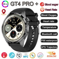GT4 PLUS Watch for Huawei SmartWatch Men NFC GPS Trajectory Compass Waterproof Blood Pressure Heart Rate Watch for Android IOS
