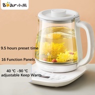Gấu 1.5L ấm điện đa năng cho gia đình văn phòng nhỏ giữ ấm thủy tinh tự động phích điện pha trà YSH-