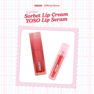 [LIVE] Combo GSLAY Sorbet Lip Cream smooth and matte to cover lip lines (4g) & GSLAY YOSO Lip Serum 