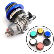 Motorcycle carb carburetor with Pod 42mm Air Filter For 2 Stroke 47cc 49cc Engine Mini Moto Pocket B