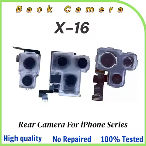 Tested Authentic Rear Camera For iPhone 11 12 13 14 15 16 Pro Max Plus mini Rear Back Camera Main Le