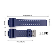 Strap Tali Jam Tangan G-Shock GA100 GA-100 GA-110 GA-120 GA-400 Strap Tali Jam Casio 16Mm Bahan Resi