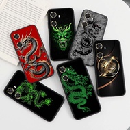 Huawei Y9A Y6 Y5 2017 Y6 2018 Y6s 2019 Y6 Prime 2018 Y6 Pro 2019 TPU Spot black phone case FS61 Chinese dragon pattern