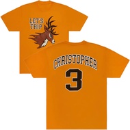 Men's cotton T-shirt Let's Trip Deer T Shirt Sturniolo Triplets Merch Orange for Men Tee Unisex 4XL 