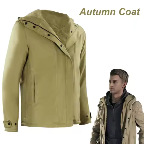 Hazard Bio Village Ethan Winters Cosplay Fantasy Coat Clothing Biohazard Game Costume Disguise Adult