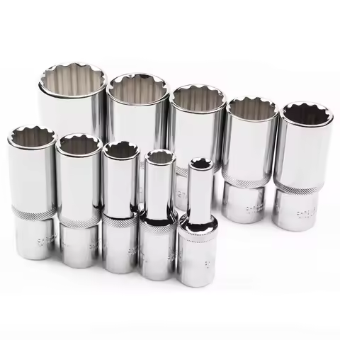 1pcs 78mm length 1/2" drive 12 point PT metric mirror Socket 8mm 9mm 10mm 11mm 12mm 13mm 14mm 15mm 1