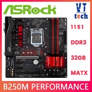 Asrock b250m Performance 1151pin b250m DDR4 64GB USB3.0 SATA3 base board used B250 base board