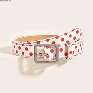 Retro y2k Belt 202 4 New Style Ethnic Style Polka Dot Belt All-Match Matching Jeans Belt Love Print 
