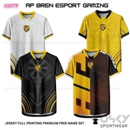 Bren Esports Jersey Ap Bren Esports Jersey Customized Gaming Full Printing Sublimation Premium Free Back Name Customized Shirt Printing Cotton for Men Kids