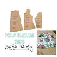 POLA BLOUSE KIDS ( Simple + Bahu Kedut )