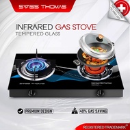 SwissThomas Tempered Glass Infrared Burner Gas Stove Cooktop LPG Gas Saving Kitchen Dapur Gas Stoves