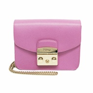 Furla Metropolis Chain G6400 女式皮革肩背包粉紅色、紫色
