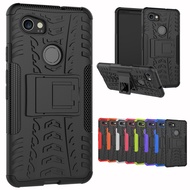 For Google Pixel 2 / Pixel 2 XL Hybrid Heavy Duty Rugged Dual Layer Shockproof Case With Kickstand Protective Phone Cover