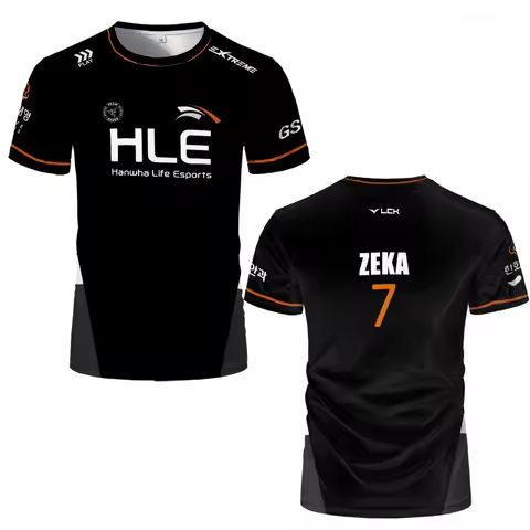 New HLE Esports Club Supporting Clothing League of Legends HLE White and Black ESports Match Team Me