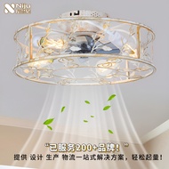 Retro Antique Ceiling Lamp Fan Lamp Hall New Ultra-Thin Integrated Chandelier Household Bedroom Simp
