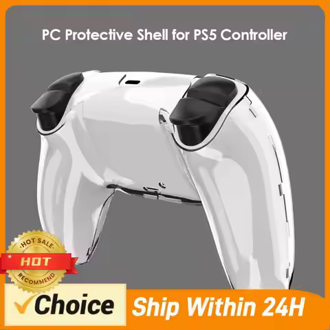 Electronic Machine Accessories Transparent PC Cover Skin for PlayStation 5 Controller Accessories