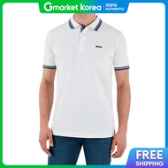 Hugo Boss | Hugo Boss Mens Golf Wear Polo Shirt Short Sleeve Cotton Pique White 2025
