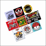 Honda win100 touring stickers/honda win event stickers/win100 stickers