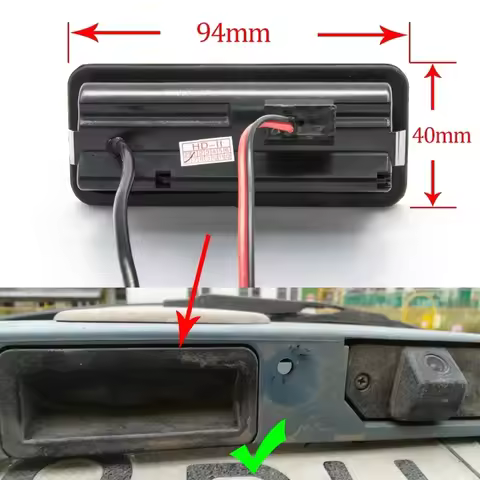 1920*1080P AHD Vehicle 170°Golden Trunk Handle Rear View Camera For Ford Focus 2 MK2 Mondeo MK4 S-Ma