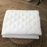 Hotel bedding set made of plain white cotton, size: 1m6/m8/2m2 x 2m (mattress 7cm-27cm)