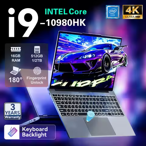 new 15.6" Ultra Intel i9 10980HK Laptop Computer PC Windows 11 16GB RAM 1TB SSD i9 Laptops Office Fi