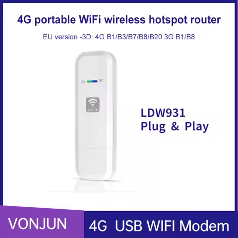 LDW931 4G LTE Router 4G Modem Nano SIM Card 150Mbps Outdoor Portable Wifi Router LTE USB Pocket Hots