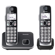 【贈高容量無線充行動電源】Panasonic 國際牌KX-TGE612TW 大聲音大字鍵雙子機無線電話
