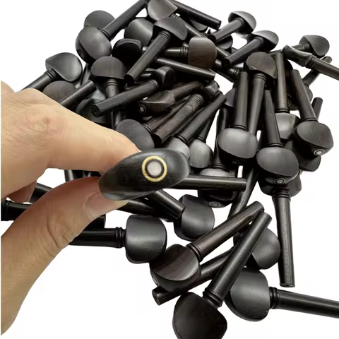 20pcs ebony wood violin tuning pegs 4/4 full size violin parts,violin parts accessories