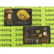 Emas Public Gold 1 Gram My First Gold Bar Public Gold 1g Readystock