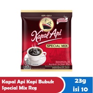 KAPAL API Special Mix COFFEE 23g Pack of 5 Sachets - Black Coffee + Sugar