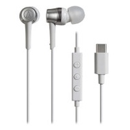 Audio-Technica ATH-CKD3C USB Type-C 入耳式耳機 - 白色 | 內建麥克風 |「管型」耳機設計 | 香港行貨