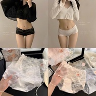 Combo of 10 Women's Underwear High Quality Soft Silk Lace Wavy Stamp 7A Sexy - Super Hot Antibacteri