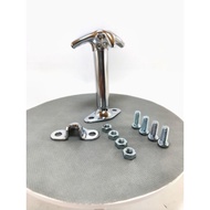 MESIN Chrome Side Catch Hood Jeep Willys Cj7 Willys Mambo Cj-7 Chrome Side Engine Hood Hook Made In 