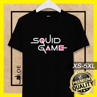 Baju Tshirt SQUID GAME Lelaki Perempuan Man Woman Unisex + Plus Size  S~5XL