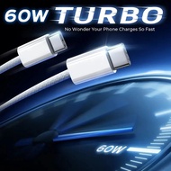 MYSHOP  60W PD Type-C to Type-C Fast Charger Cable Usb C Quick Charging