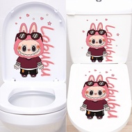 Labu cartoon stickers wall stickers bathroom toilet stickers toilet tiles home stickers
