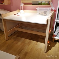 Domestik IKEA Beli Meja Kanak-kanak FLISAT Meja Kayu Pepejal Boleh Laras
