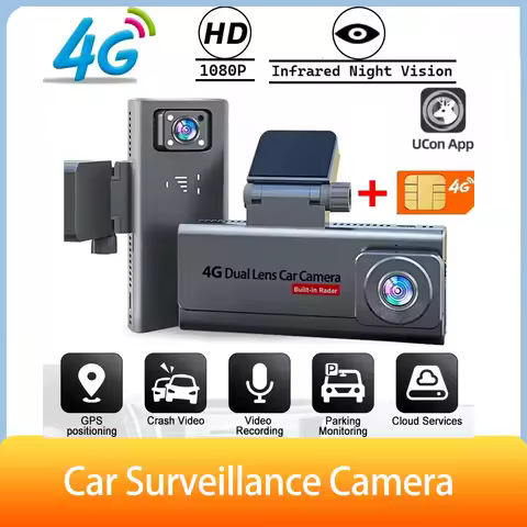 4G LTE 2K Dual Dash Cam | 24H Parking w/Human Detect | 3×940nm No-Glow IR | GPS | APP Alerts & 2-Way