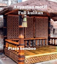 Anyaman bambu 1 mtr x 10 mtr | Bilik | Plafon bambu hitam